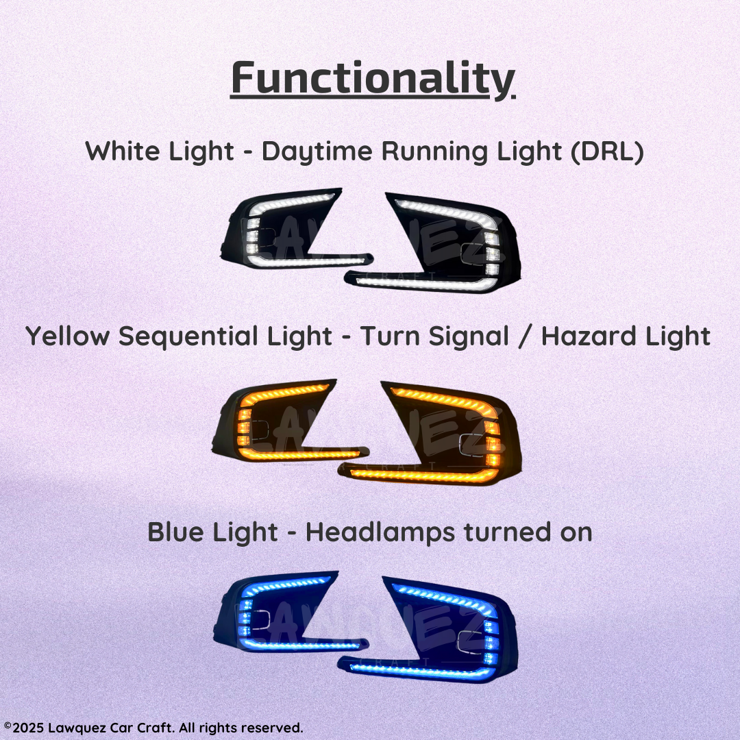 Honda Civic (2022-2024) LED C-shape Fog Lights