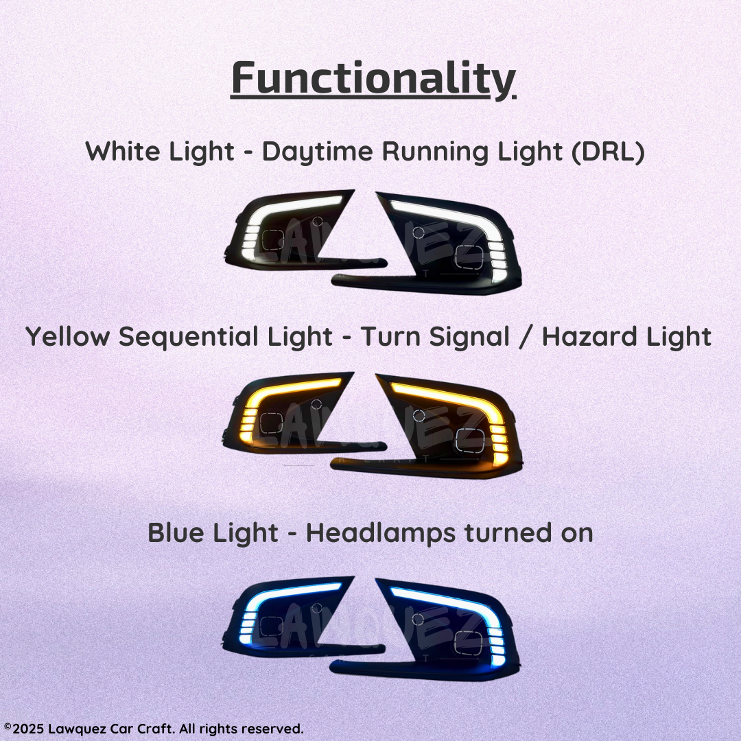 Honda Civic (2022-2024) LED L-shape Fog Lights