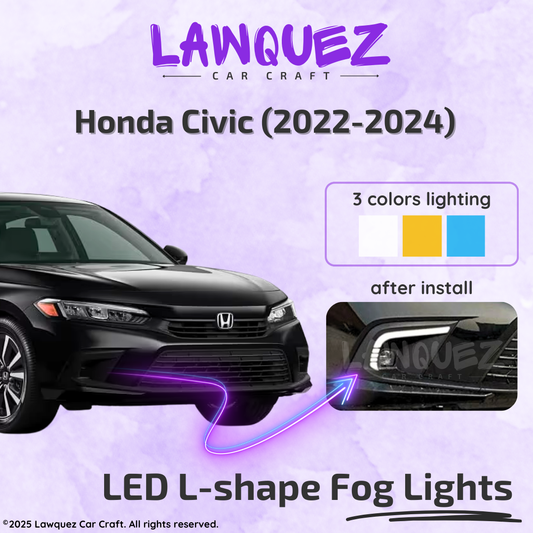 Honda Civic (2022-2024) LED L-shape Fog Lights