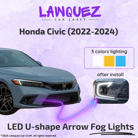 Honda Civic (2022-2024) LED U-shape Arrow Fog Lights